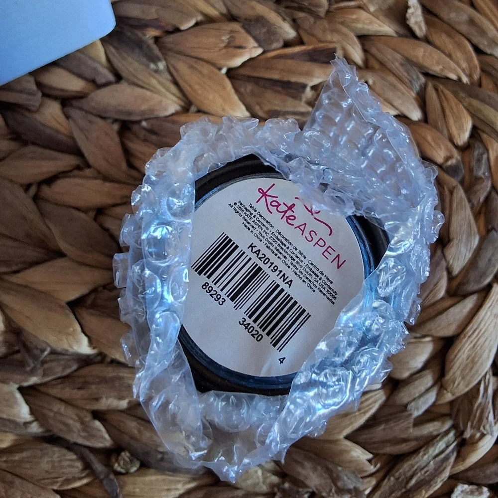 BNIB KATE ASPEN Set Of 4 Elegant Blue and Gold Candle Holder - Picture 8 of 11